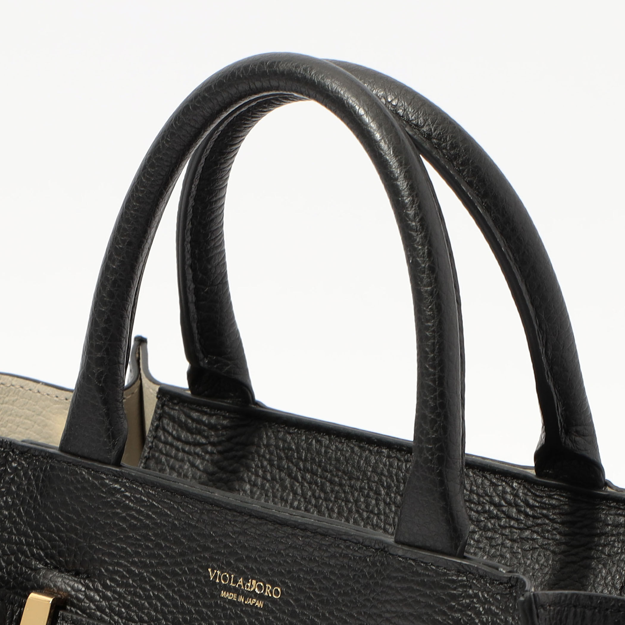 VIOLAd'ORO イタリアンWフェイスレザーミニトートバッグ