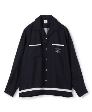 レーヨンタフタ ボーリングシャツ