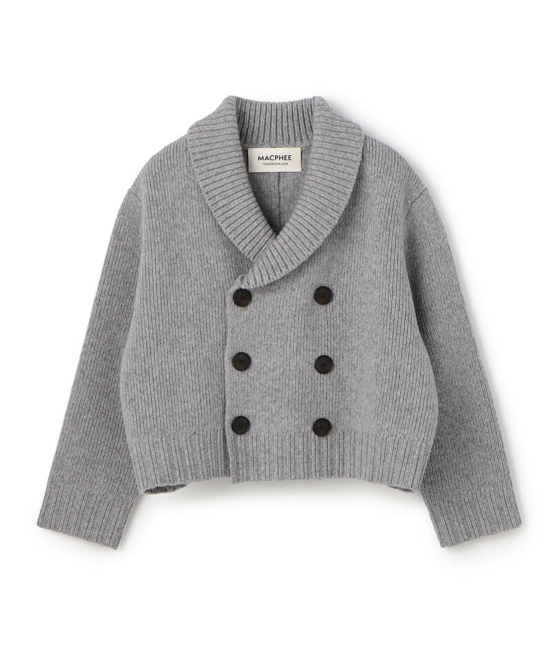 ダブルフェイス ダブルブレストカーディガン