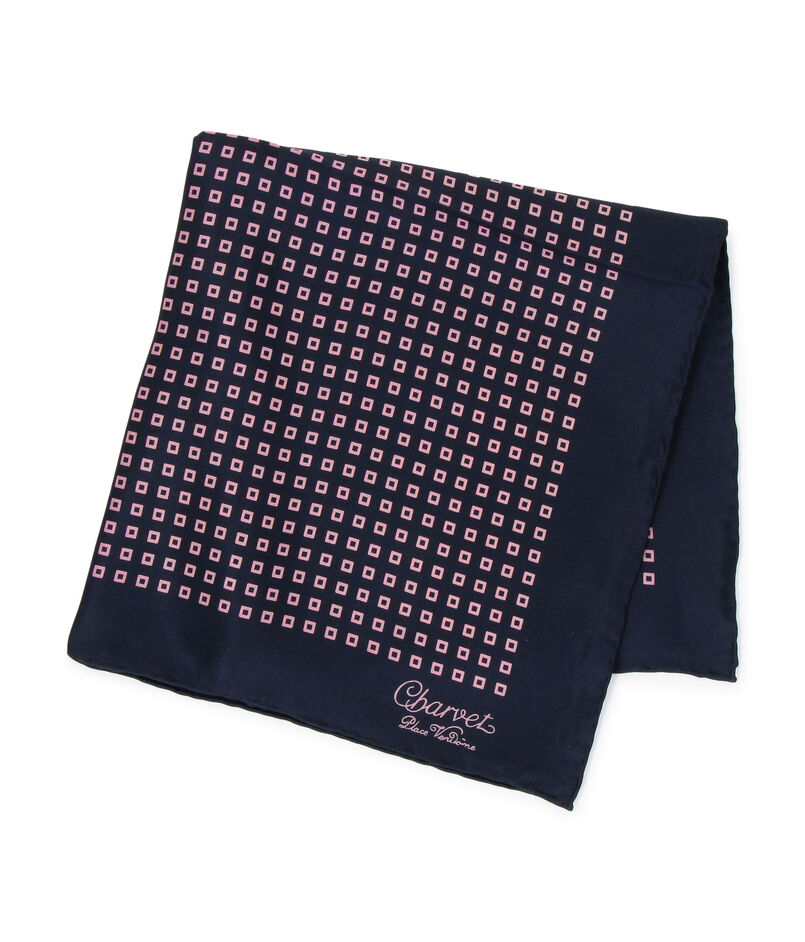 Charvet シルクプリント ポケットチーフ