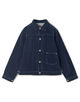 velvet Indigo front tuck Jacket