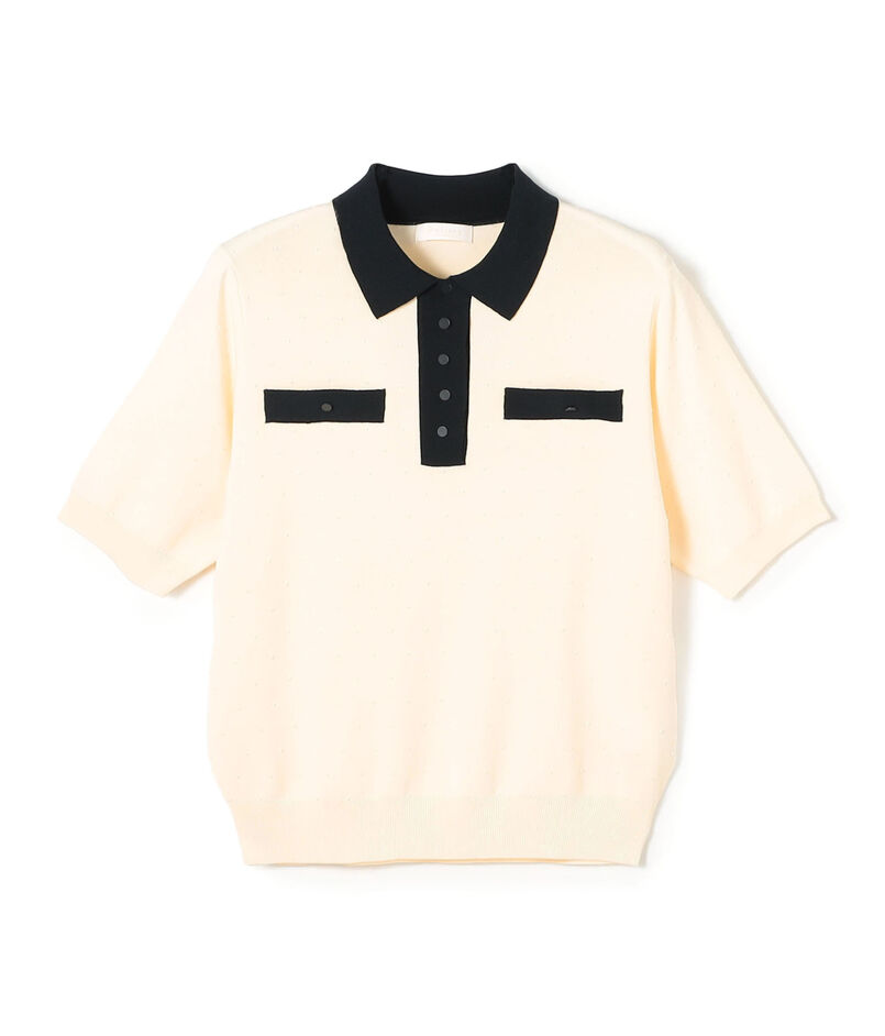 ストレッチタックドット ポロプルオーバー