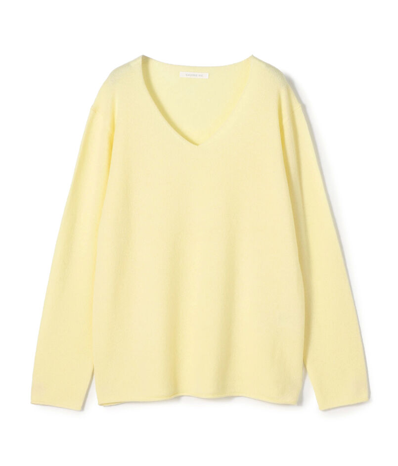 スコットランドカシミヤ Vネックプルオーバー