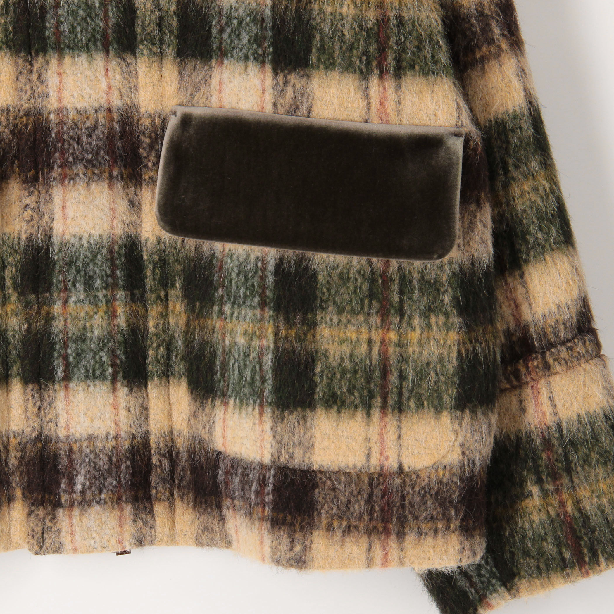 シャギーチェック ジップアップブルゾン｜トゥモローランド 公式通販