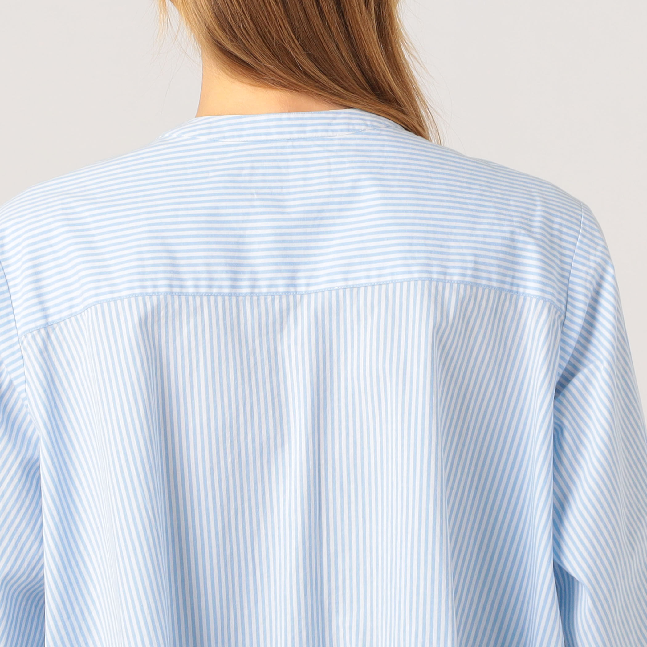 別注】ne Quittez pas BLACK Tuck ストライプ ブラウス