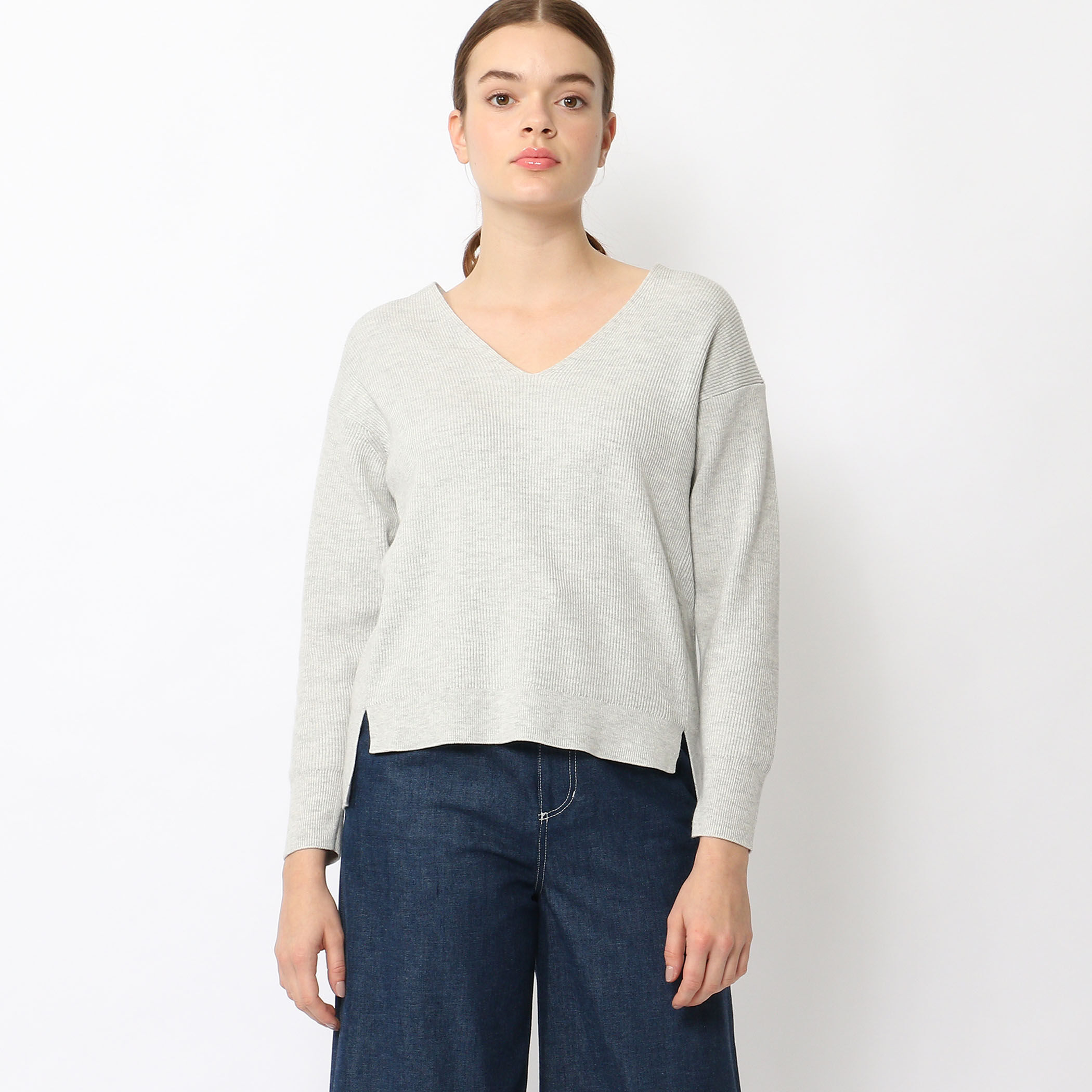 コットンウール Vネックプルオーバー｜トゥモローランド 公式通販