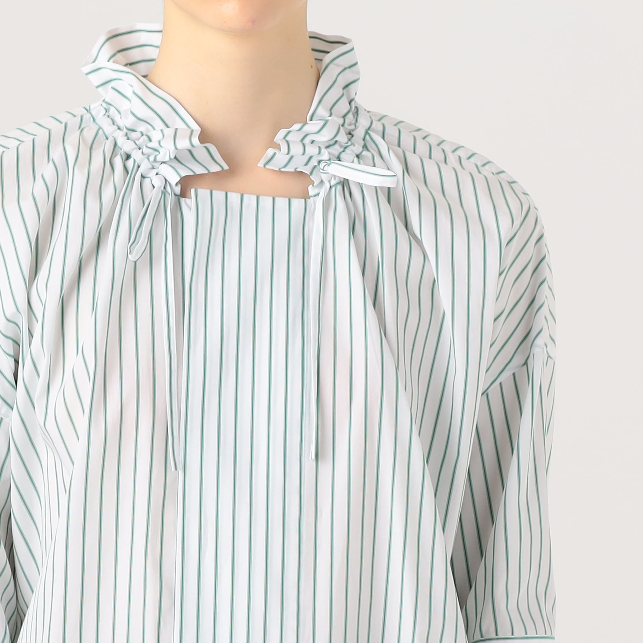 近年✨ トゥモローランドコレクション ギザコットンストライプ ボザムブラウス 楽天市場】【SALE／40%OFF】ギザコットンストライプ