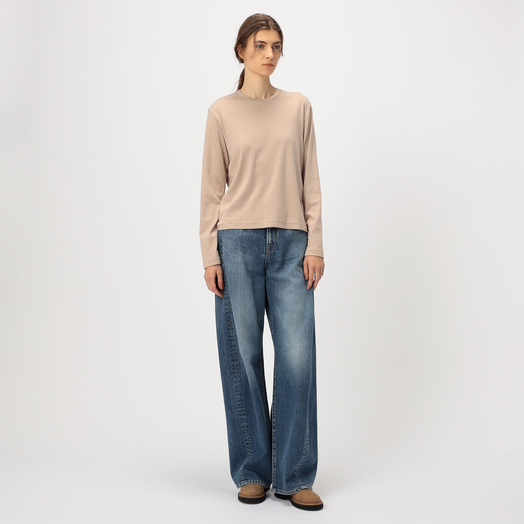 GALERIE VIE ウールジャージーコンビ ビルドネックプルオーバー GALERIE VIE（ギャルリー ヴィー）の「ウールジャージーコンビ ビルド