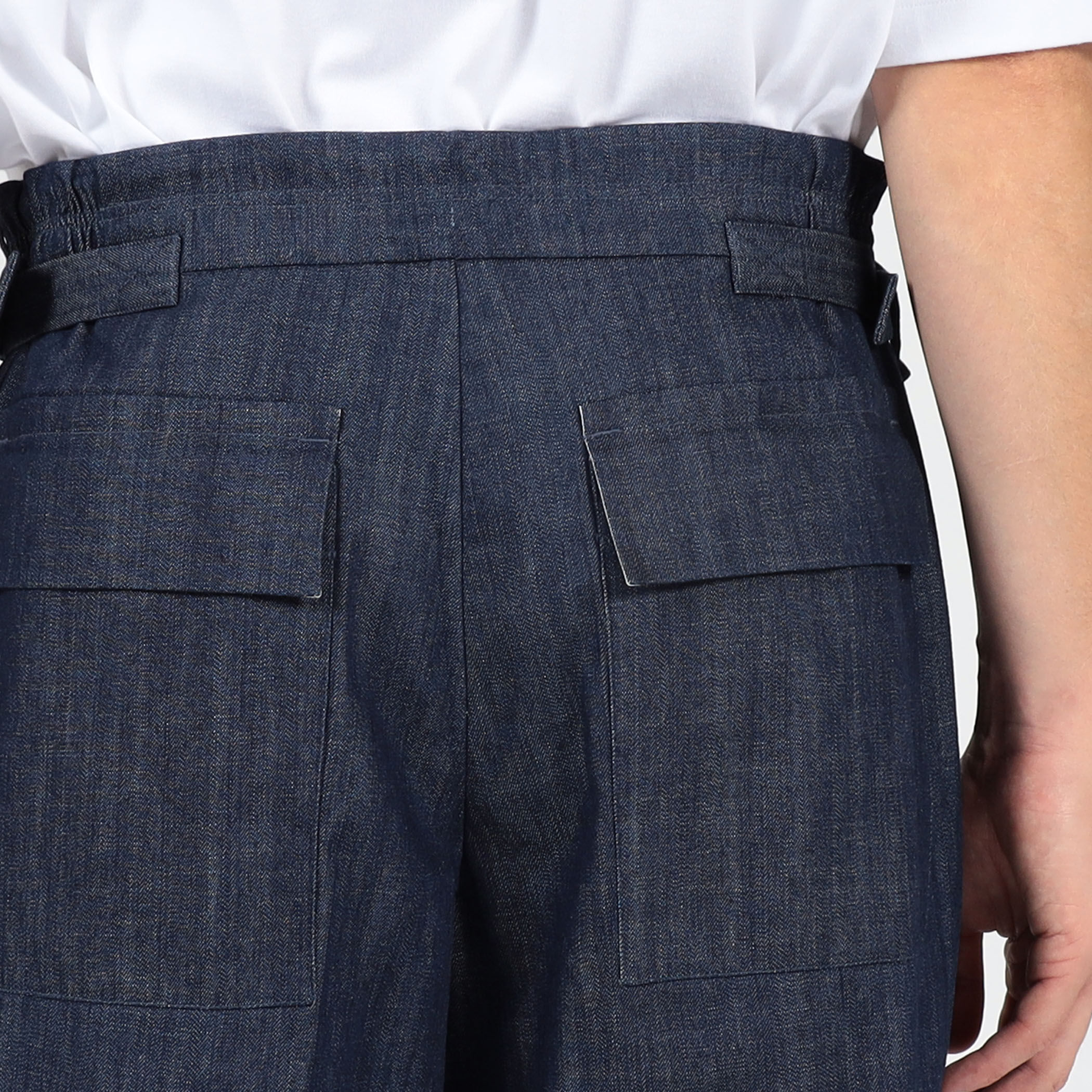 jean laumet ワークパンツ st pour homme BLACK SCANDAL OXFORD DOUBLE KNEE WORK PANTS(S Dark Brown