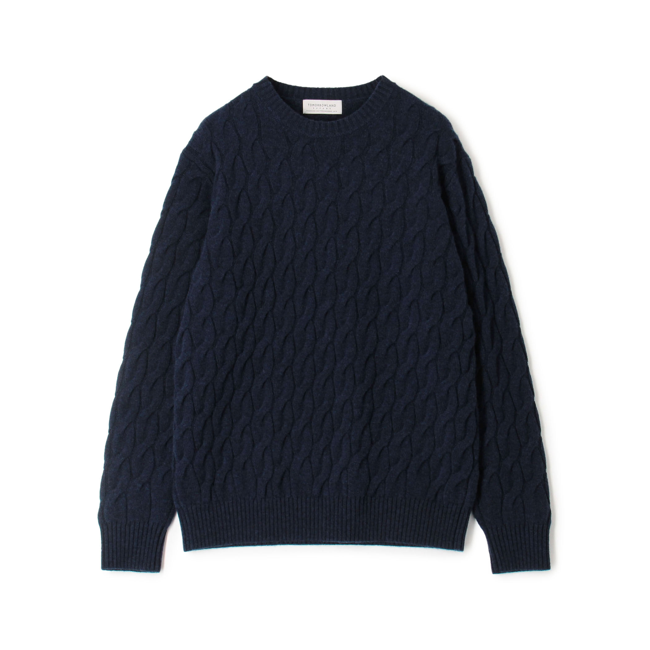 □TOMORROWLAND TRICOT スーパーファインラムウール ケーブルクルーネックプルオーバー｜トゥモローランド 公式通販