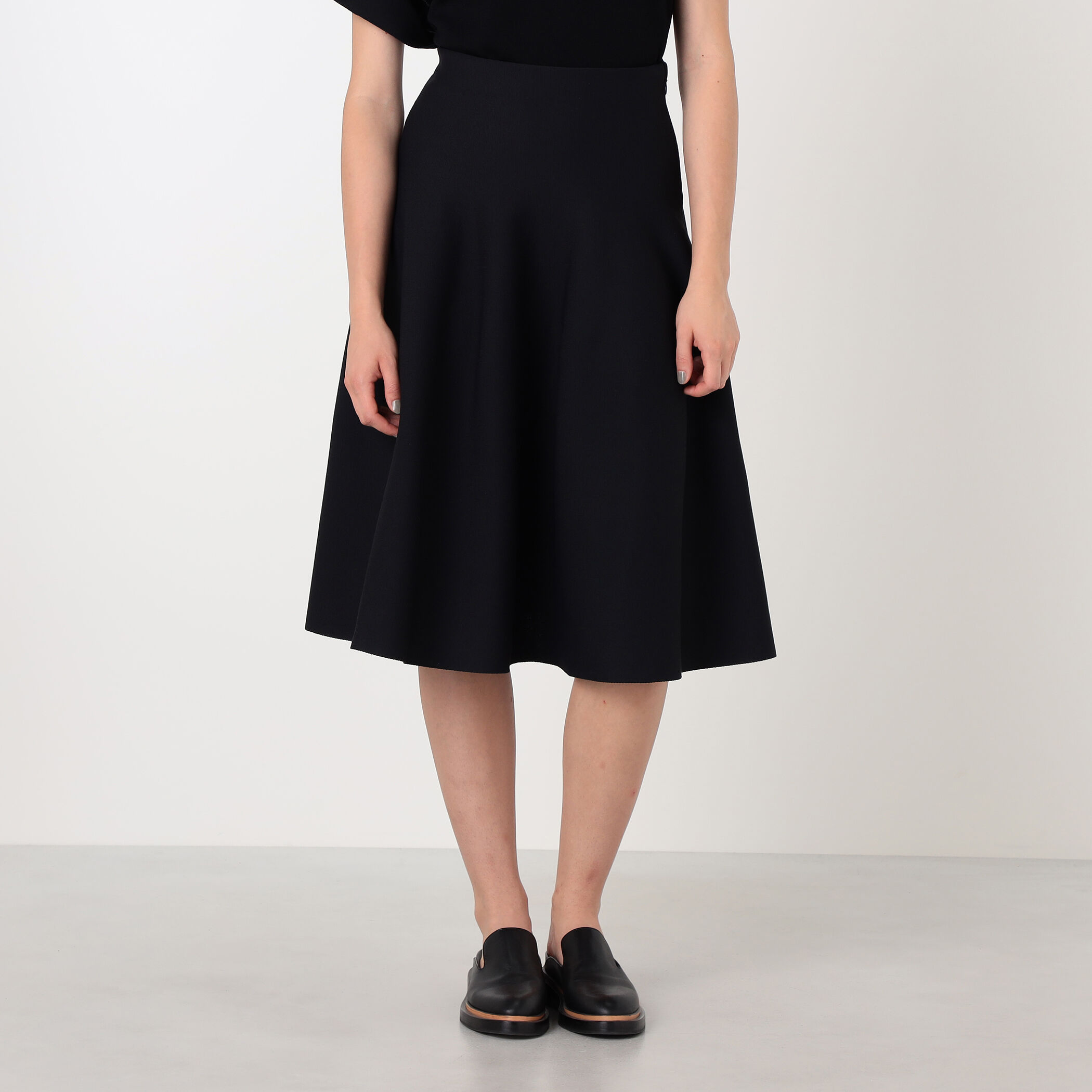 CFCL MILAN MIDI FLARE SKIRT ミラノリブ フレアスカート