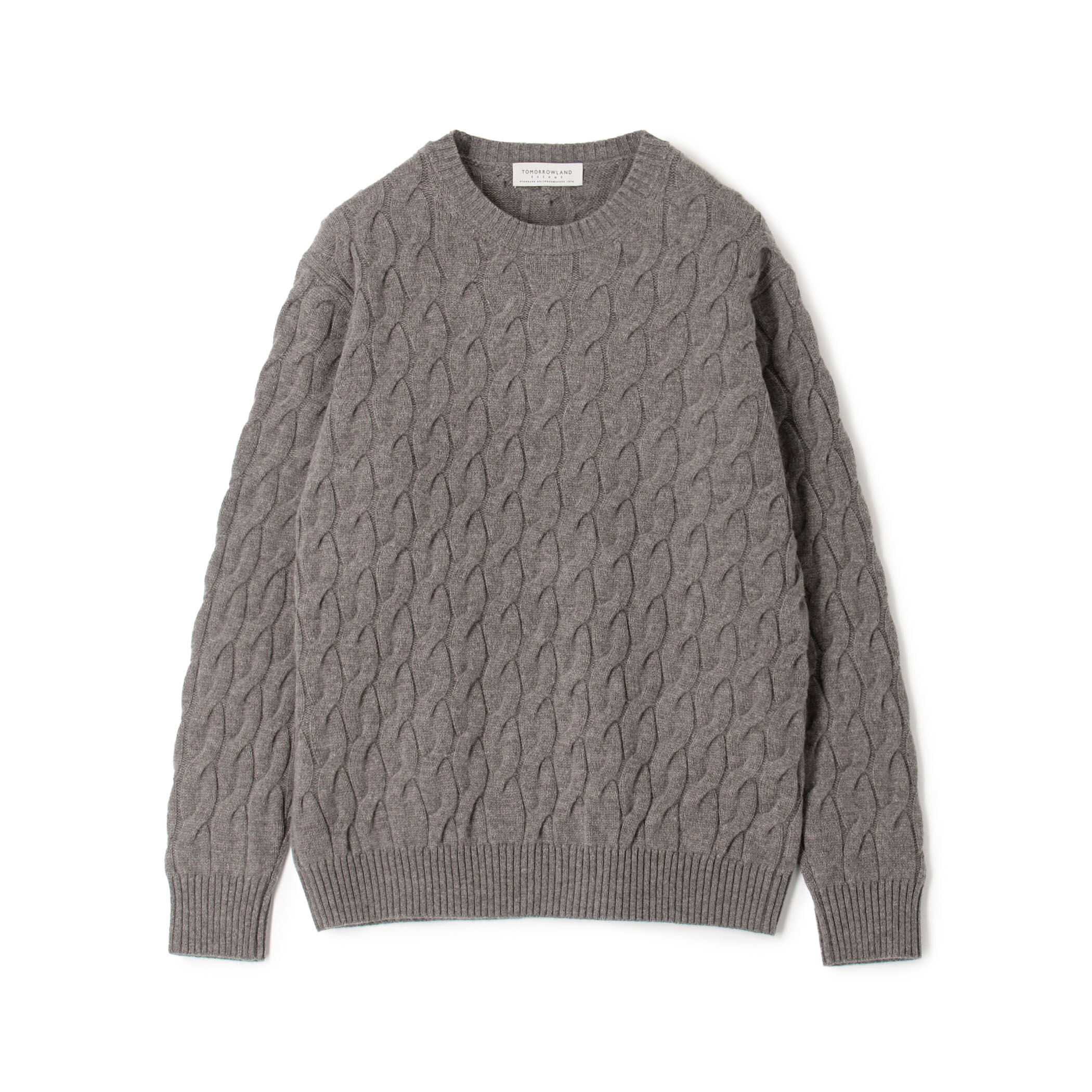 □TOMORROWLAND TRICOT スーパーファインラムウール ケーブルクルーネックプルオーバー｜トゥモローランド 公式通販