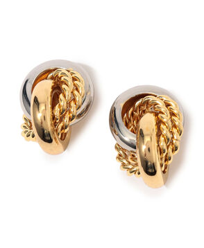 Kenneth Jay Lane G&S knot ピアス