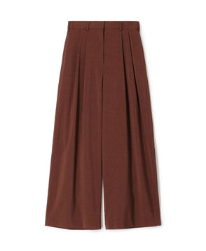 【一部WEB先行予約】ポリエステルツイル ２タックスラックスパンツ