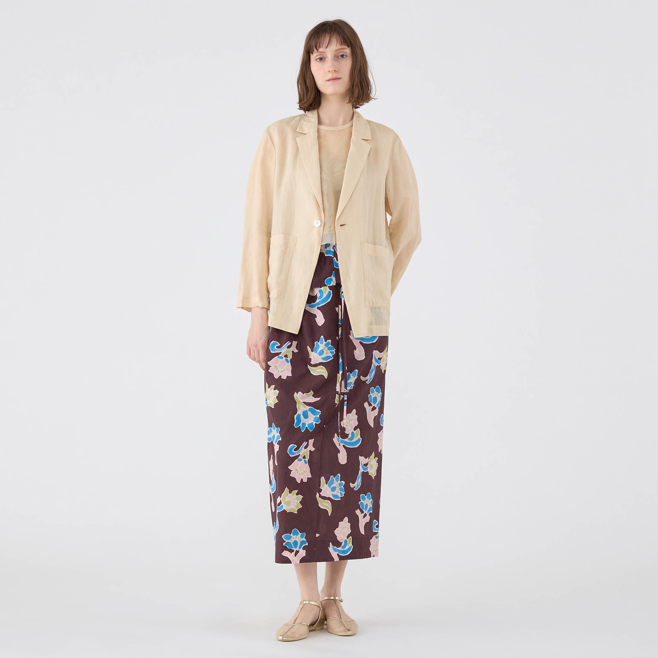 レイトンプリント ギャザーマキシスカート｜トゥモローランド 公式通販