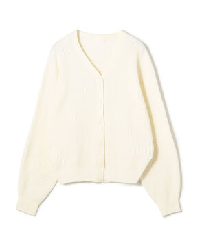リンクスリブ Vネックカーディガン