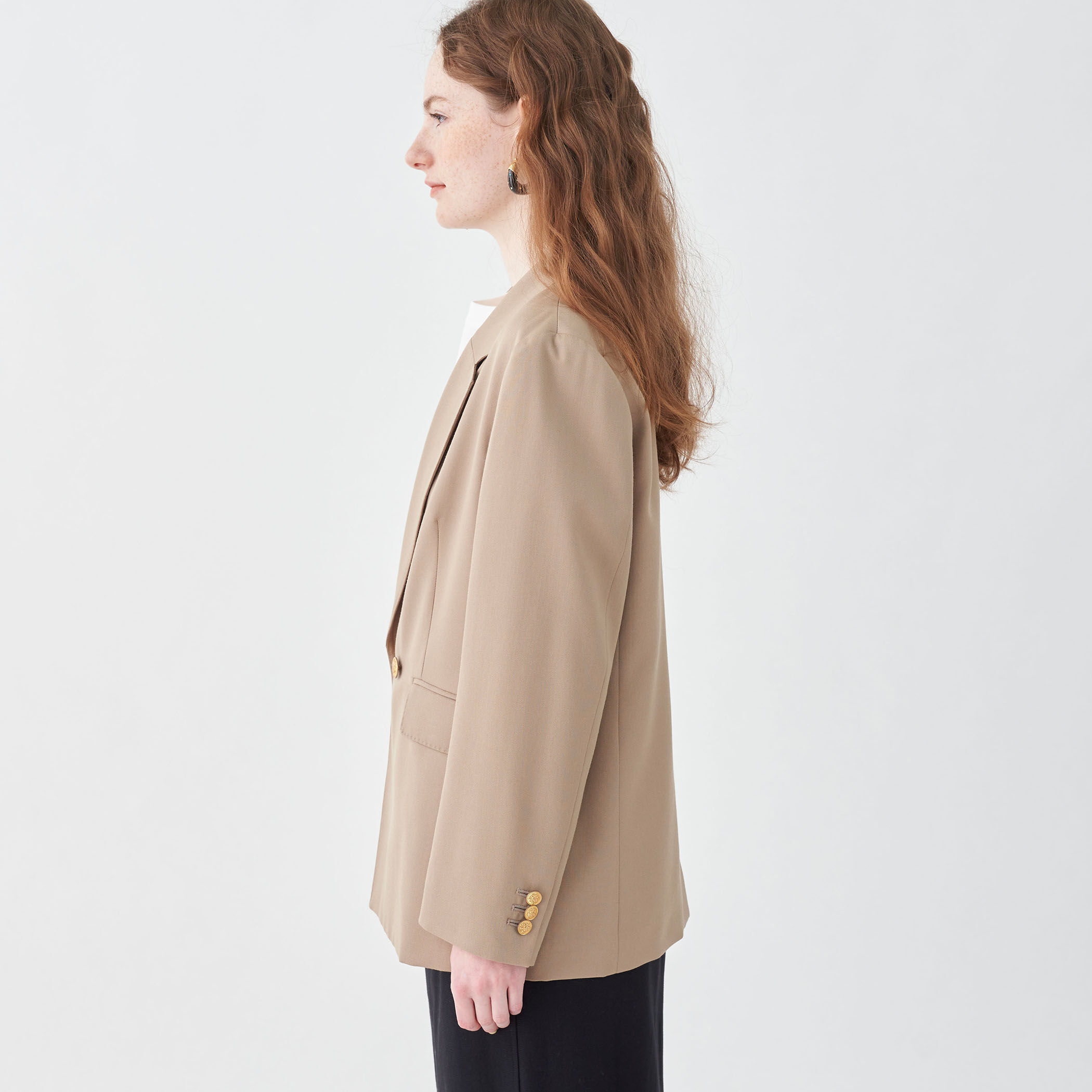 ウールギャバジン ダブルブレストジャケット｜トゥモローランド 公式通販