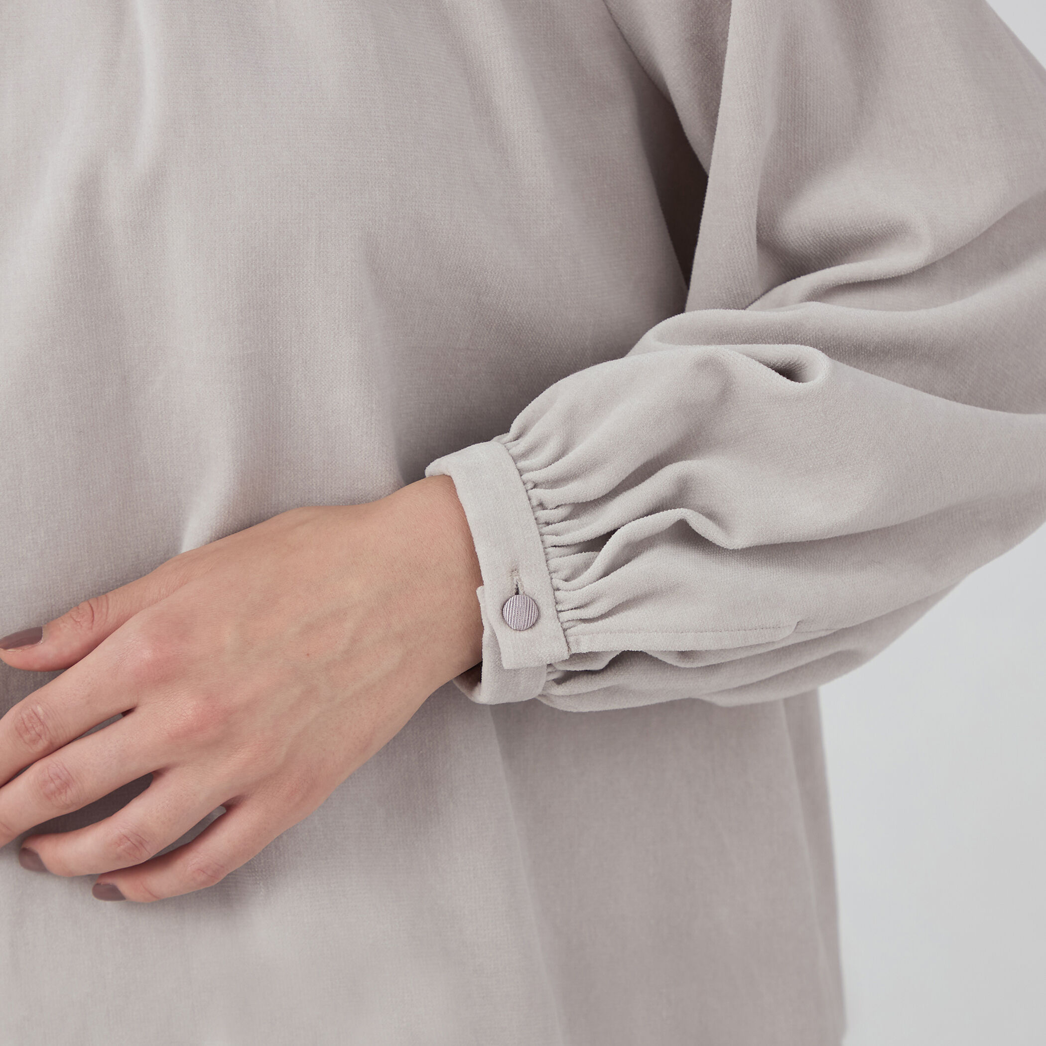 トゥモローランド　ブラウス セール】 コットンシルク ギャザーブラウス （シャツ・ブラウス