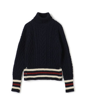 ●THOM BROWNE ARAN CABLE CLASSIC TOP