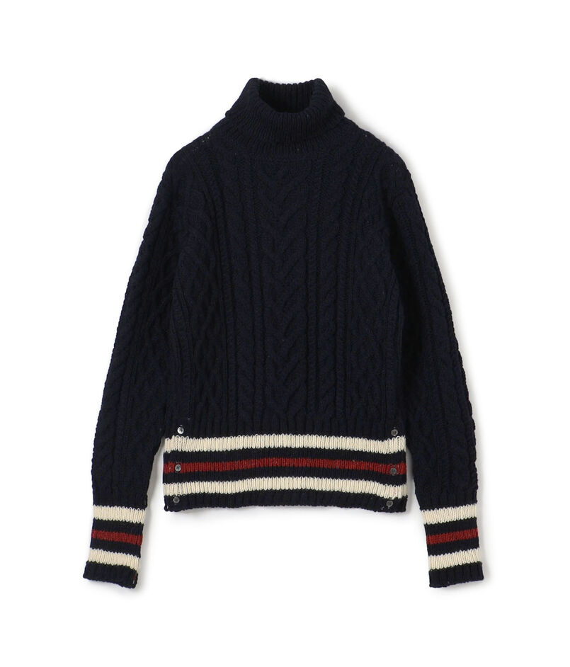 ●THOM BROWNE ARAN CABLE CLASSIC TOP