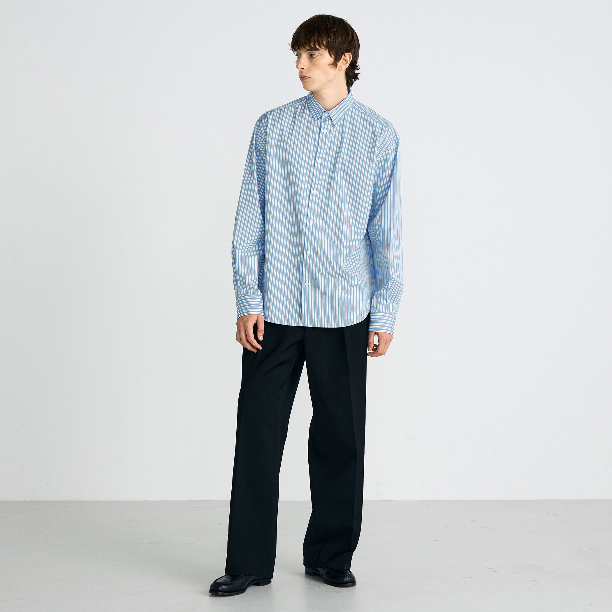 THOMAS MASON ストライプレギュラーシャツ｜トゥモローランド 公式通販