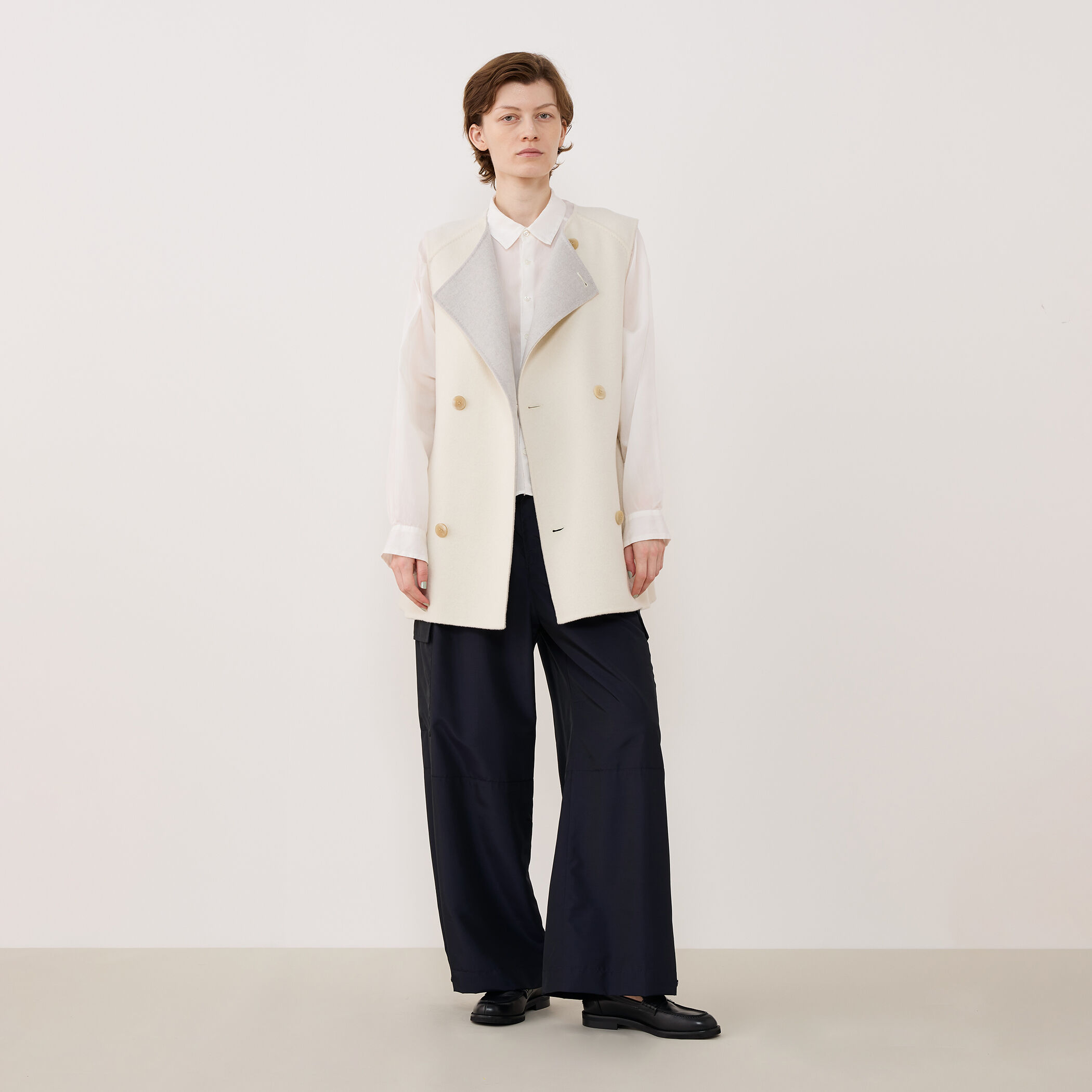 ウールダブルフェイス トレンチベスト｜トゥモローランド 公式通販