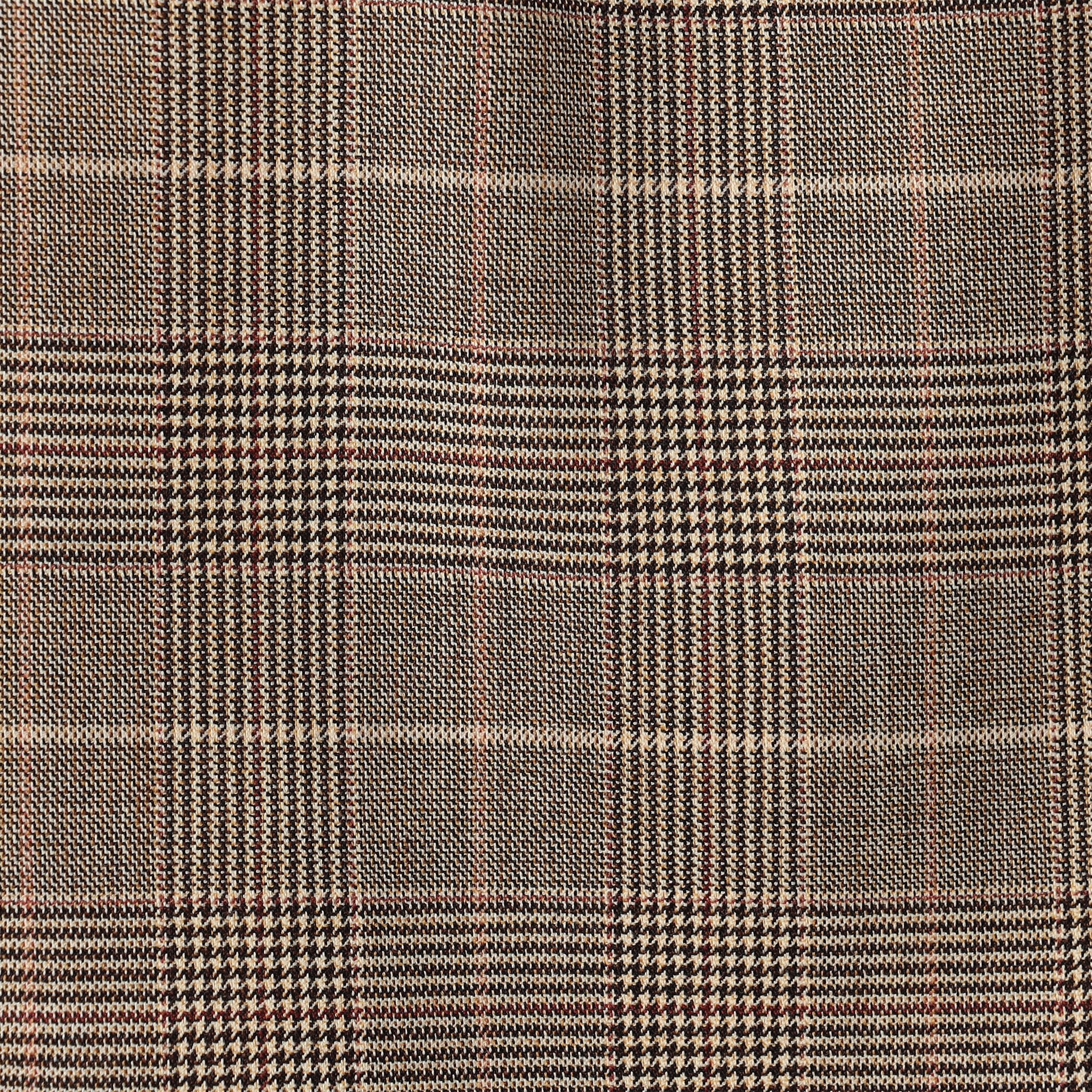 バーガンディーグレンチェック ダブルブレストジャケット