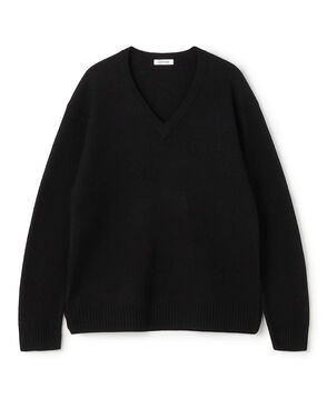 スラブ縮絨 Vネックプルオーバー
