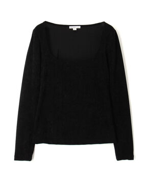 ストレッチベルベット スクエアネックプルオーバー WKVT3904