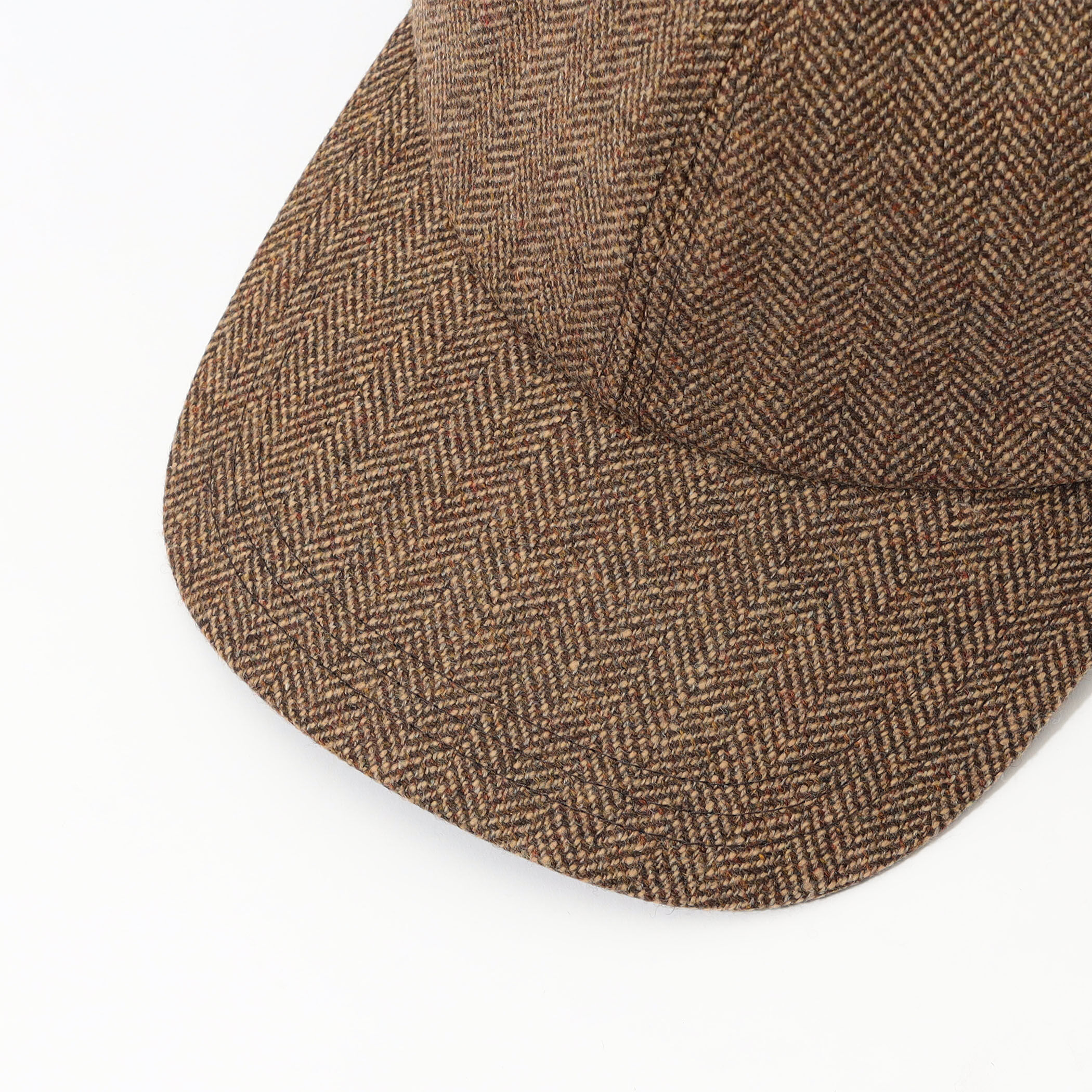 MAISON et VOYAGE ウールツイード ヘリンボーン 6パネルキャップ