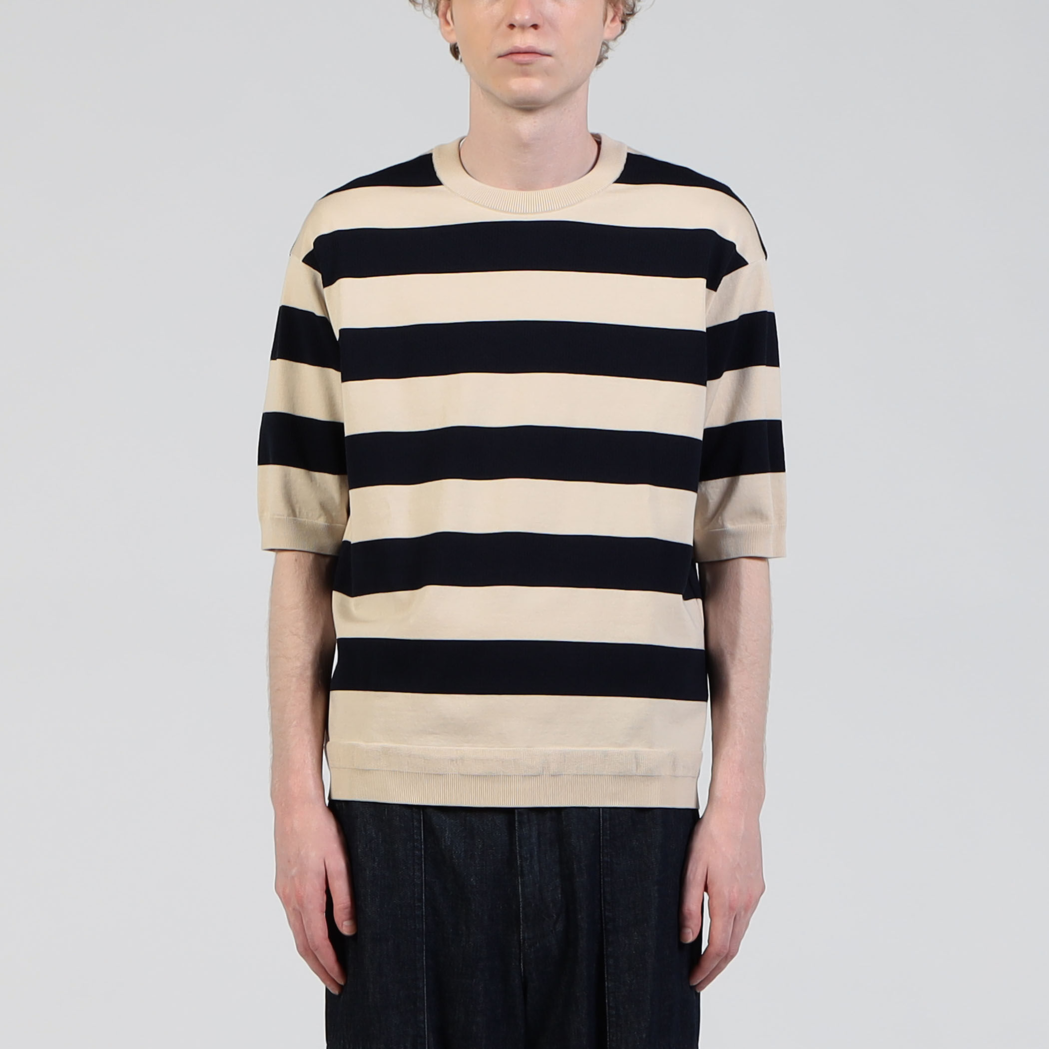 TOMORROWLAND tricot コットンナイロン ニットTシャツ