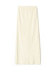 ソフトサテン エラスティックストレート スカート