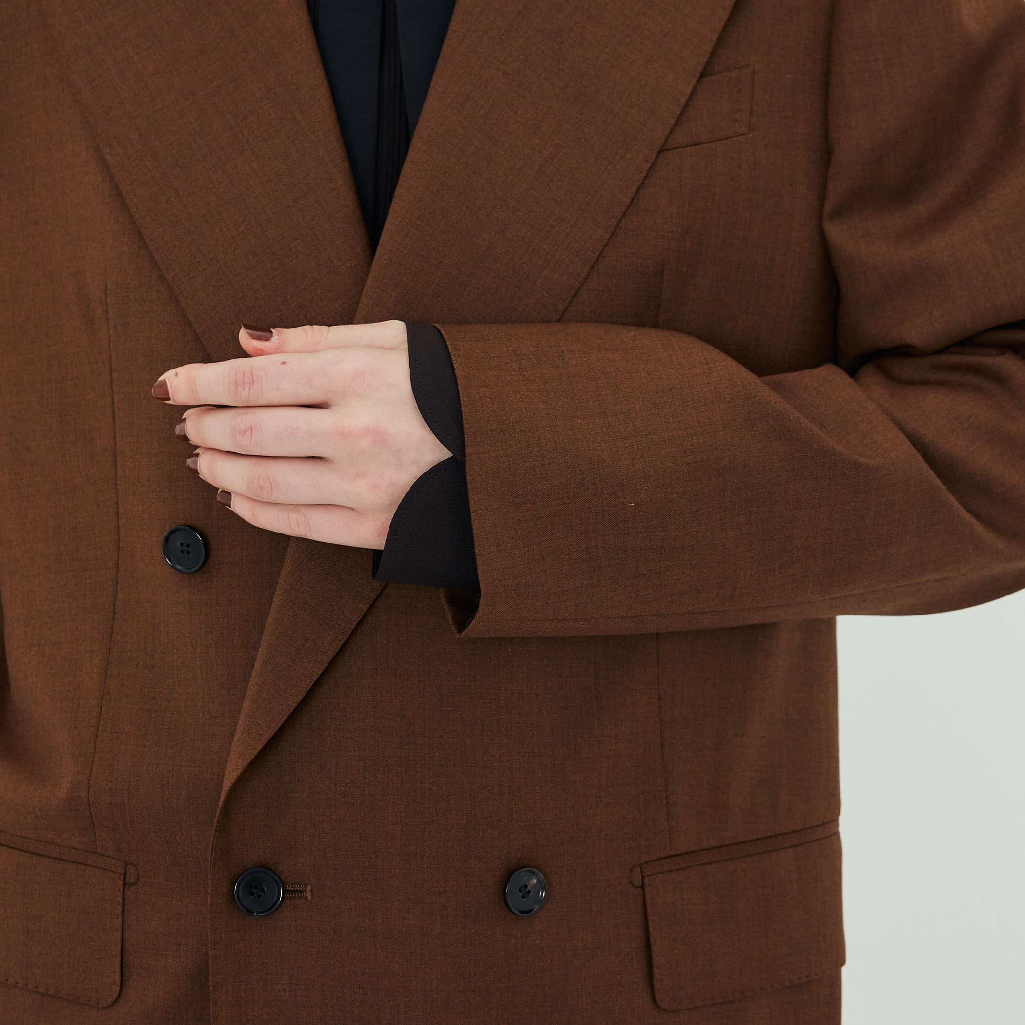 ピュアウールツイル ダブルブレストジャケット