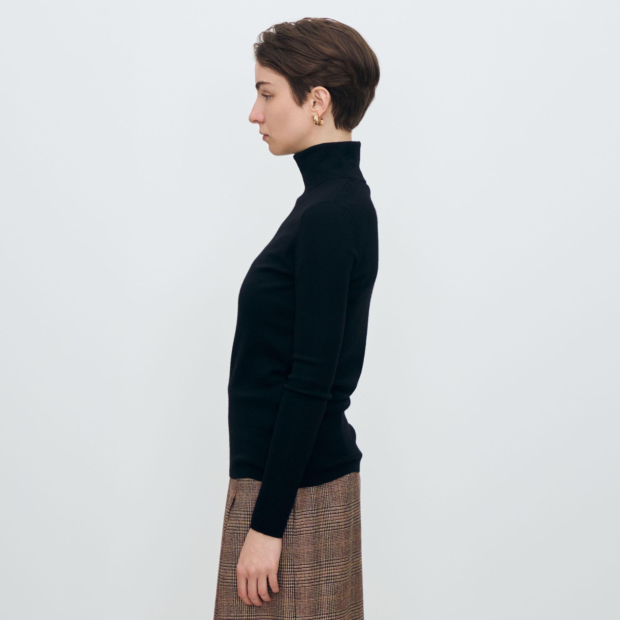 エクストラファインウール タートルネックプルオーバー