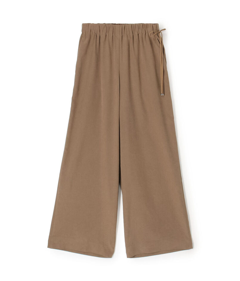 ピーチストレッチツイル タックワイドパンツ