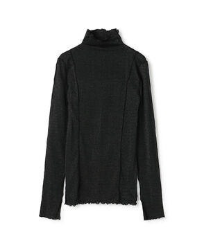 HAKUJI Shiny rib HN ハイネックプルオーバー