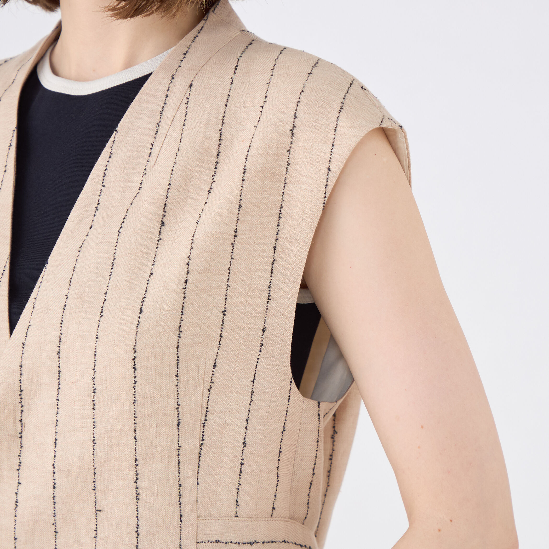 ダブルカバーリネン ジレ｜トゥモローランド 公式通販