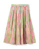 Ribbon print Tuck Swing Skirts