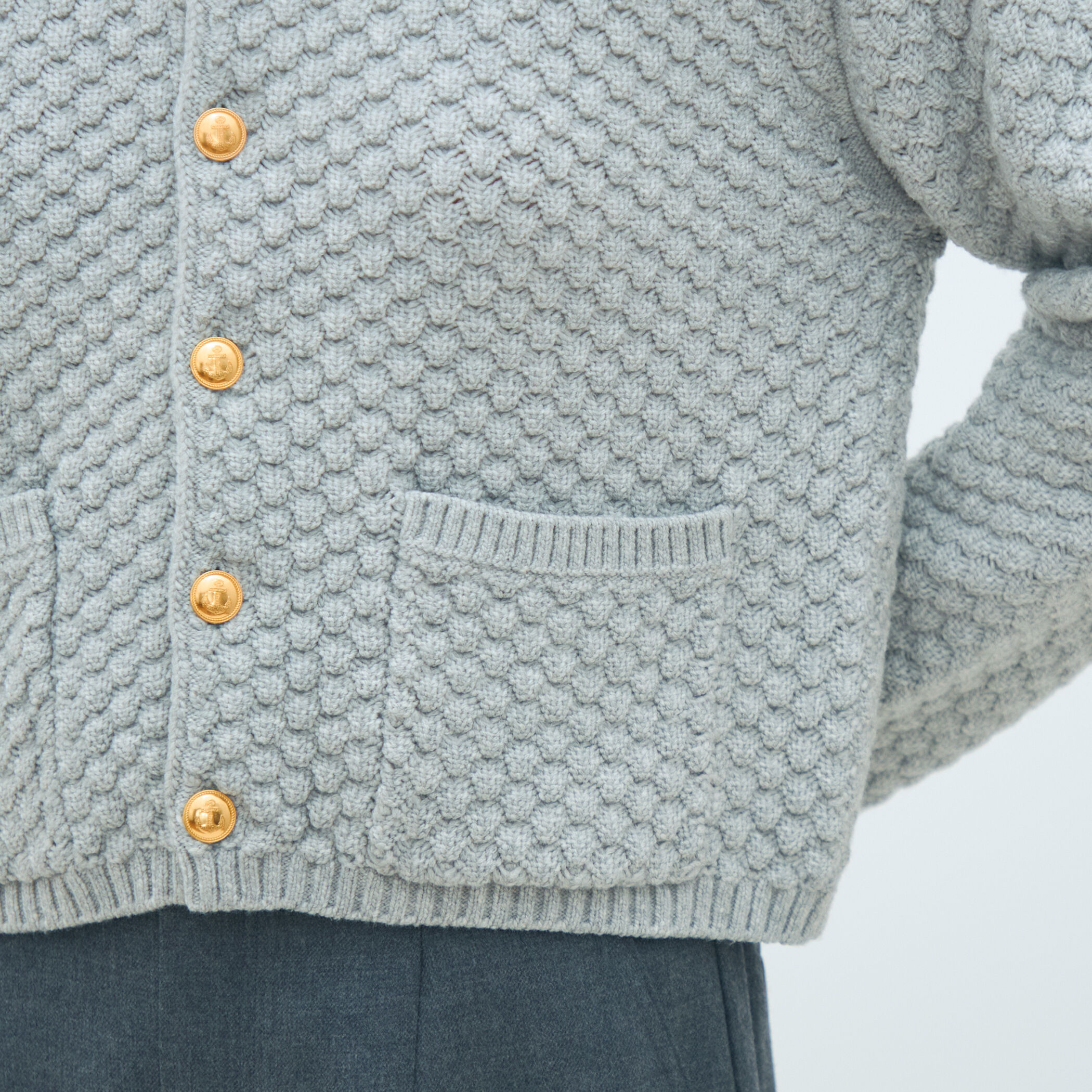 ハイブリットケーブル クルーネックカーディガン｜トゥモローランド