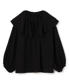 シアートロ ラッフルカラーブラウス