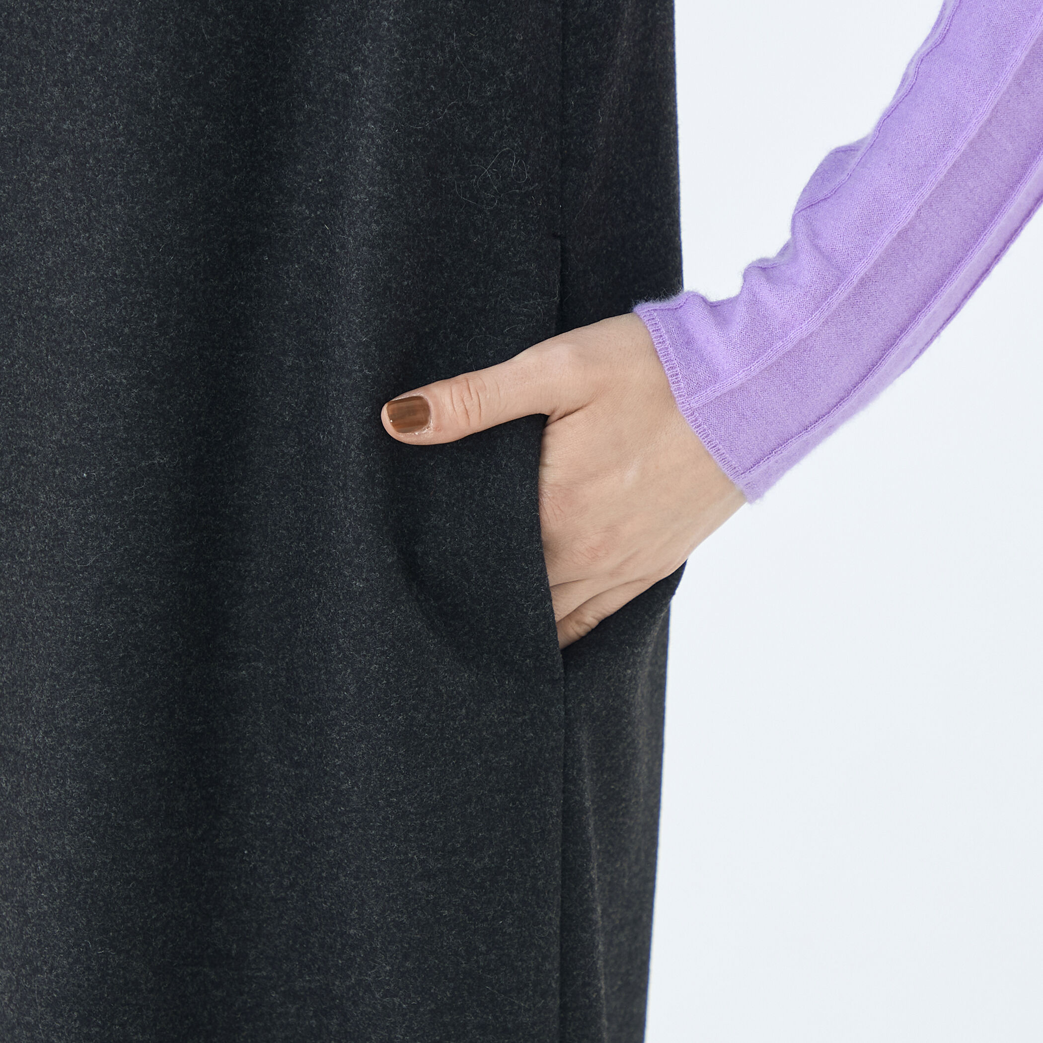 ミックスミルドジャージー コクーンライクワンピース