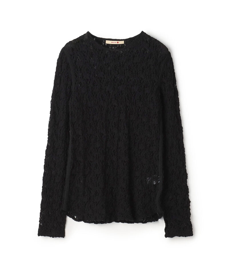 ストレッチレース ロングスリーブプルオーバー