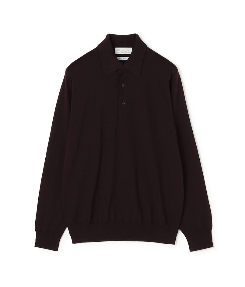 TOMORROWLAND tricot スーパーファインメリノウール ニットポロ S-WOOL