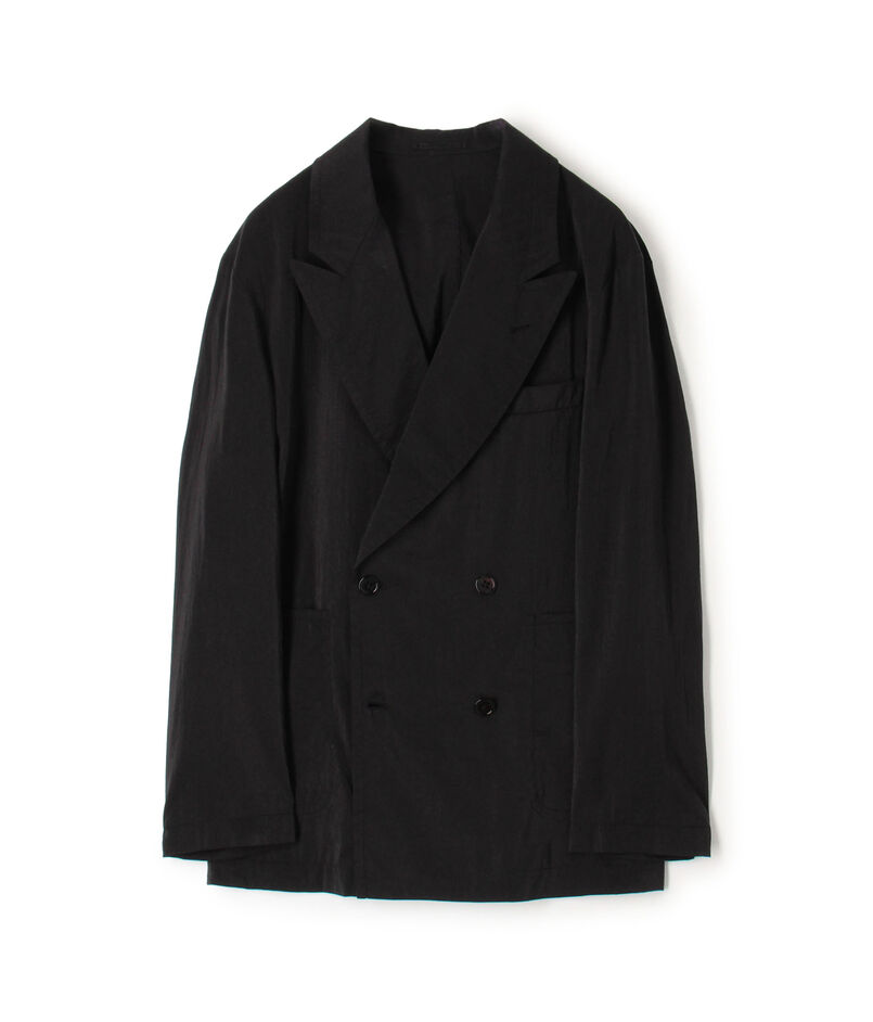 シルクナイロンタフタ ダブルブレステッド4Bジャケット