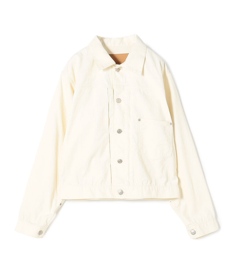 ライトコーデュロイ プリーテッドジャケット