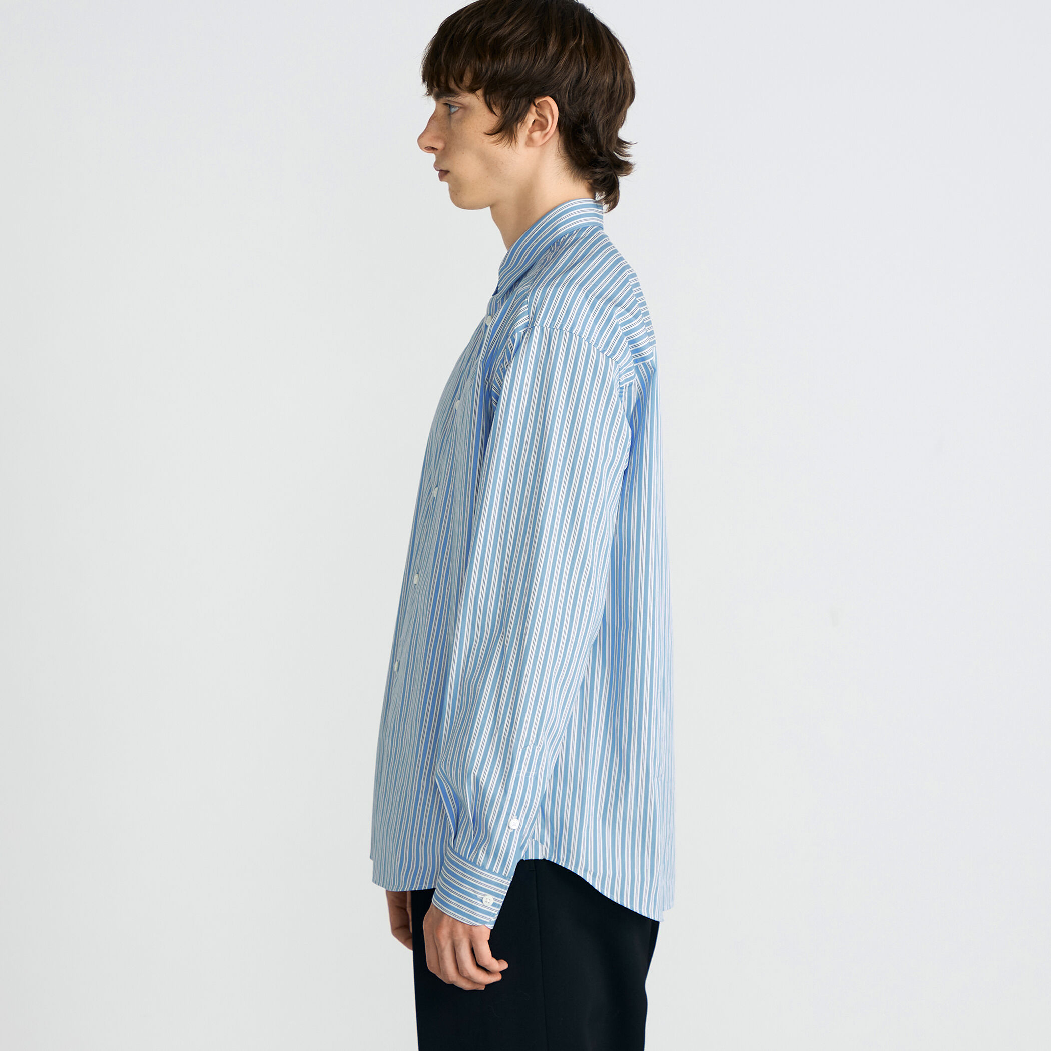 THOMAS MASON ストライプレギュラーシャツ｜トゥモローランド 公式通販