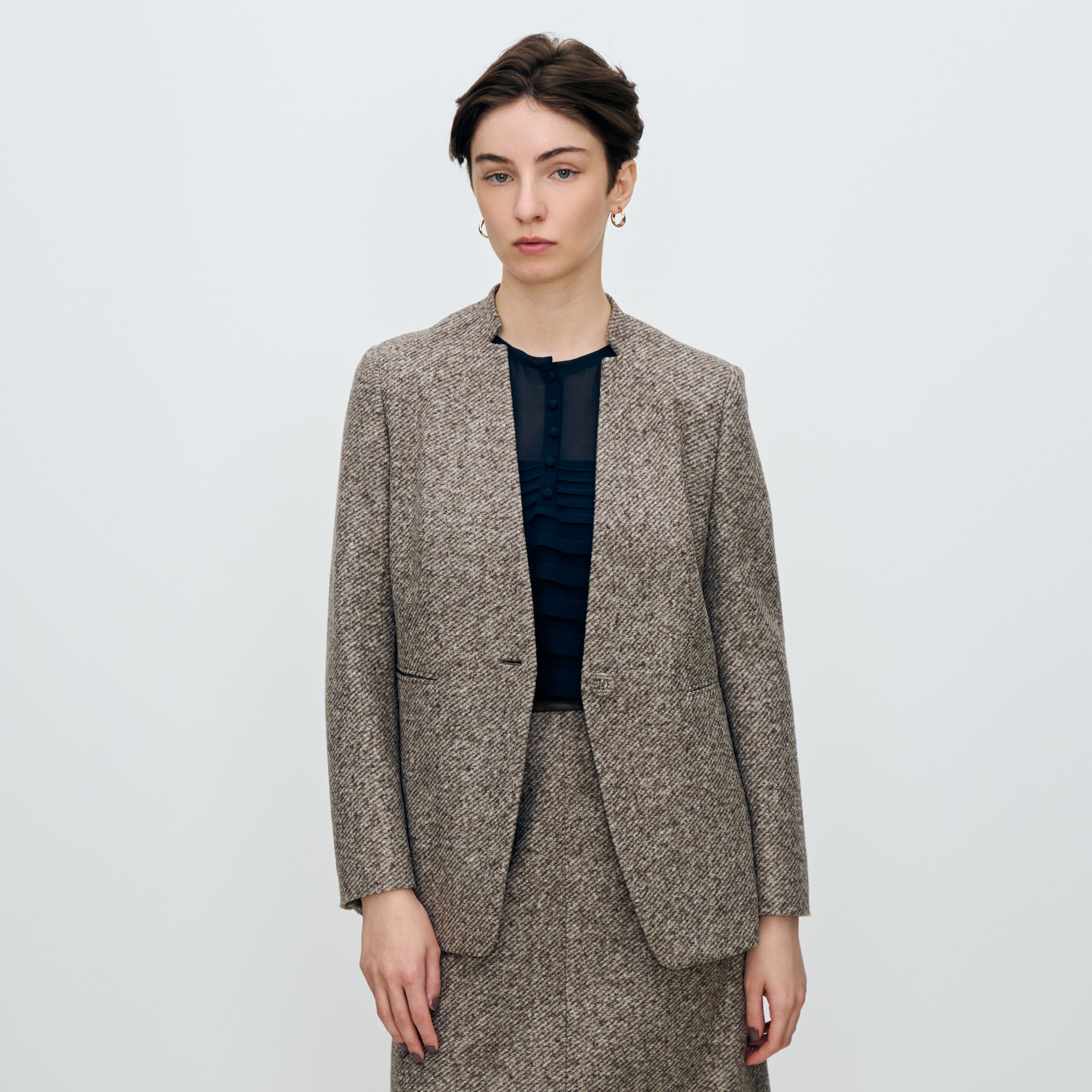 スライバーダイヤゴナル キザミカラージャケット｜トゥモローランド