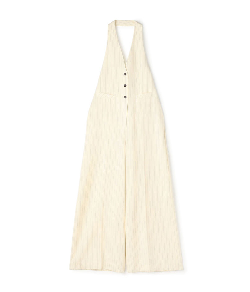 ウールドスキン ホルターネックジャンプスーツ