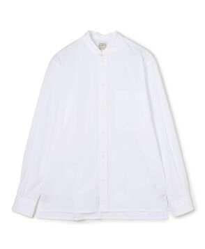 120/2コットンポプリン バンドカラーシャツ ALUMO
