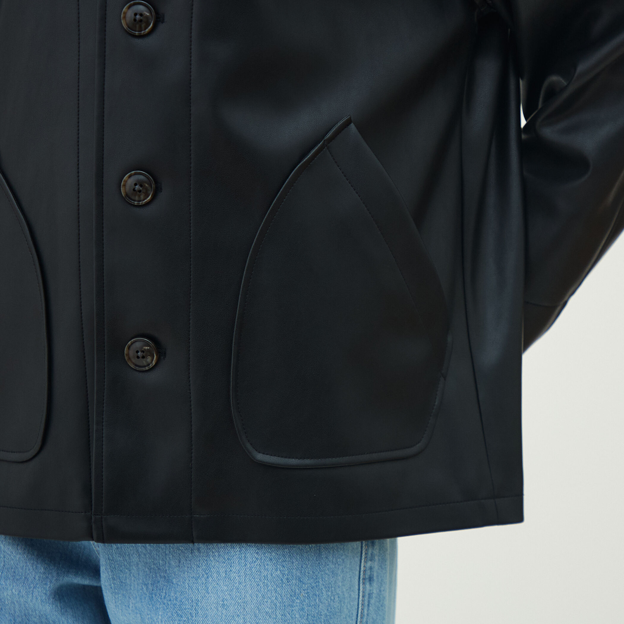 レザーライク カバーオール｜トゥモローランド 公式通販